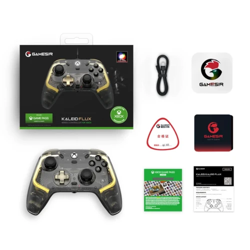 Manette filaire GameSir Kaleid Flux éclairage RGB pour Xbox  يد تحكم لاسلكية أصلية