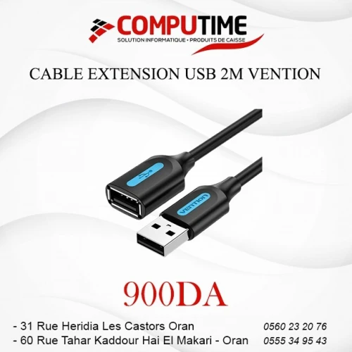 CABLE EXTENSION USB 2M VENTION
