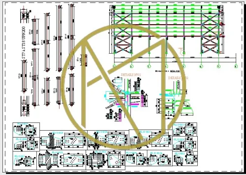 ETUDE Charpente Métallique  & Dessin Charpente Métallique (TEKLA , AUTOCAD , ROBOT , IDEA STATICA & LUMION )