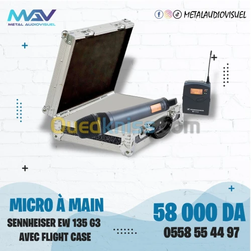 Microphone à main - SENNHEISER EW 135 G3 + Flight Case