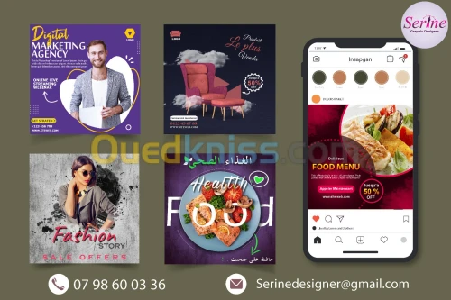 poste social média/ conception graphique