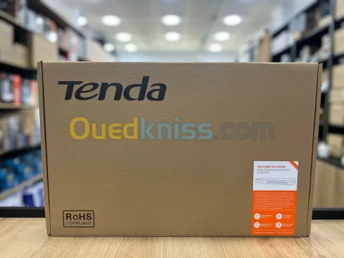 Switch Tenda 24 ports 10/100/1000 PoE 2 SFP Giga 410W