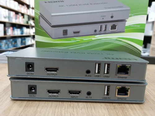 EXTENDER KVM HDMI+USB 4k 120m