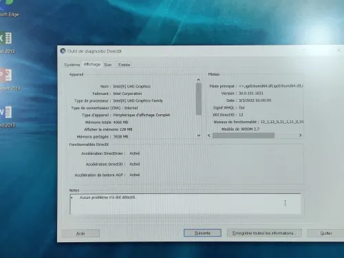 DELL LATITUDE 5530 / INTEL I7 12 EME / 8G / 512 SSD / 15.6 / FHD