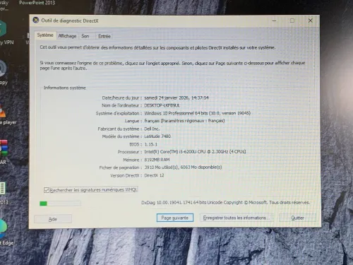 LOT DELL LATITUDE 7480 / INTEL I5 6 EME / 8G / 128 SSD / 14 FHD