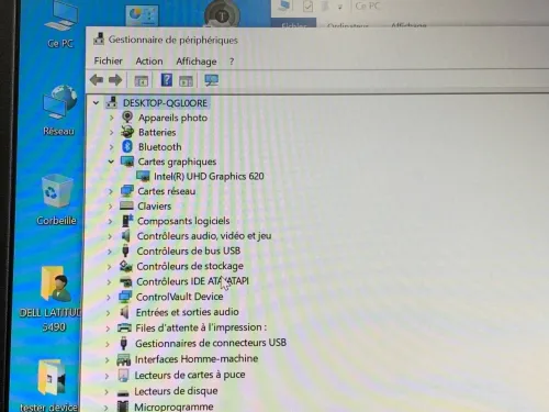 DELL LATITUDE 5490 / INTEL I5 8EME / 8G / 512 SSD NVME / 14 / FHD