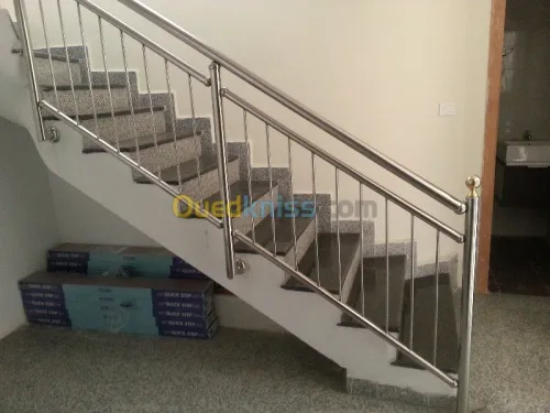 rampe escalier en inox