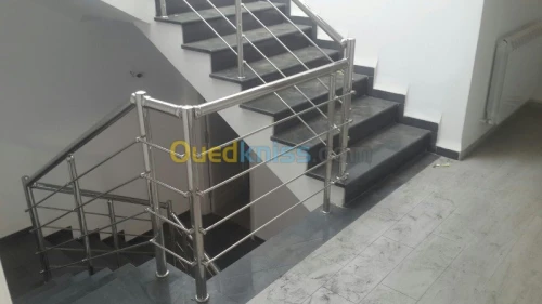 rampe escalier en inox