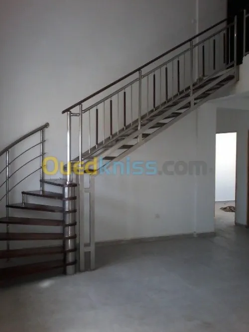 rampe escalier en inox