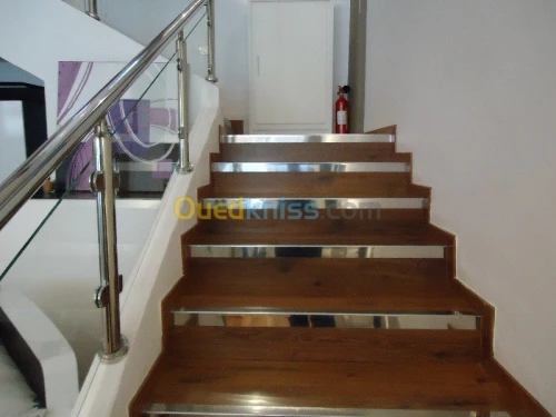 rampe escalier en inox