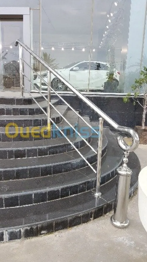 rampe escalier en inox