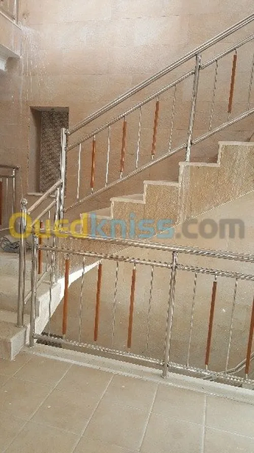 rampe escalier en inox