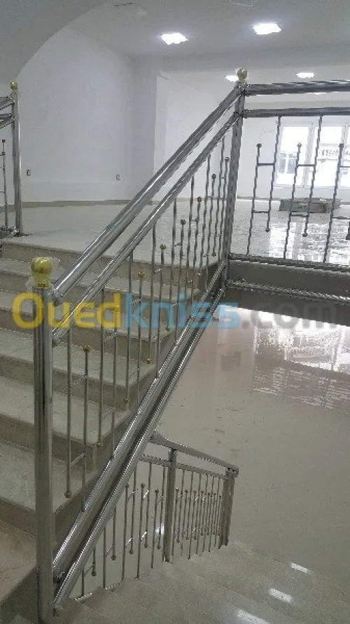 rampe escalier en inox