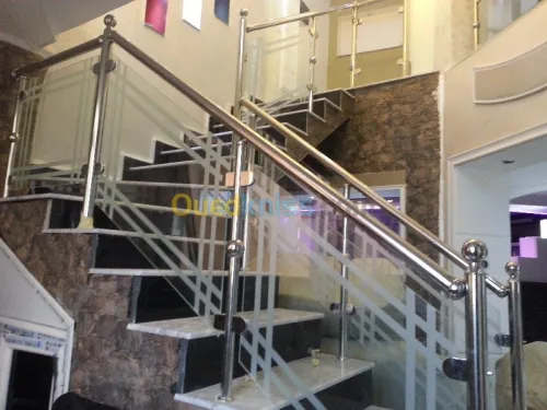 rampe escalier en inox