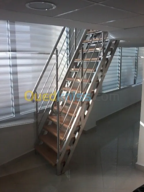 rampe escalier en inox