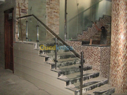 rampe escalier en inox