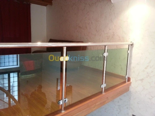 rampe escalier en inox