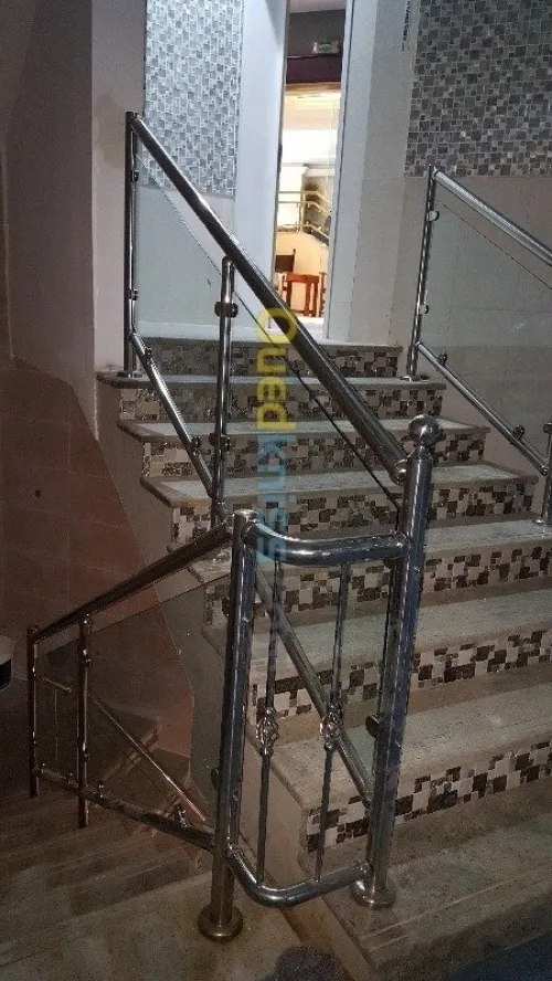 rampe escalier en inox