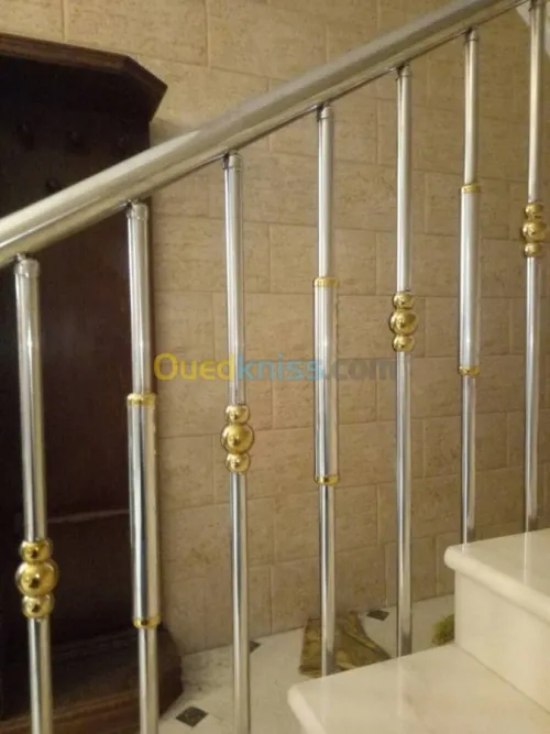 rampe escalier en inox