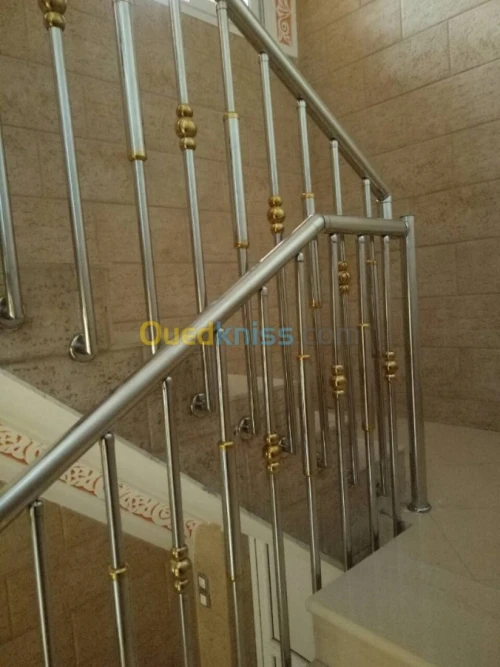 rampe escalier en inox