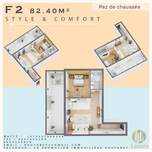 Vente Appartement Studio F2 F3 Blida Blida