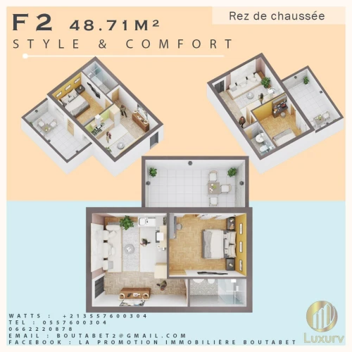 Vente Appartement Studio F2 F3 Blida Blida