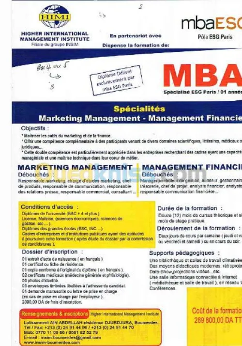 FORMATION ET CONSEIL