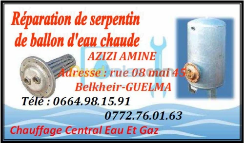 Rèparation serpentin 