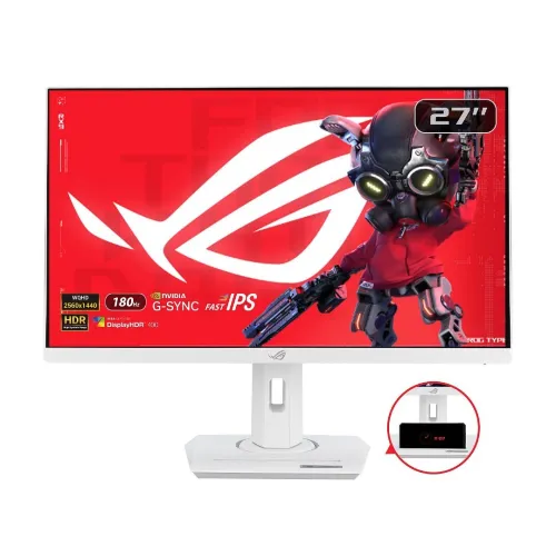 ASUS ROG STRiX XG27ACS-W - 27" QHD - 180Hz - 1MS - HDR10 & 400 - GSync - Pivot - White