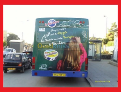 Location d'espace publicitaire sur bus