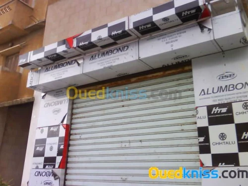   traveaux alum et facade en alucoband