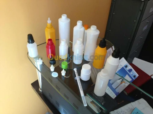 Emballage: tubes, flacons, impression 