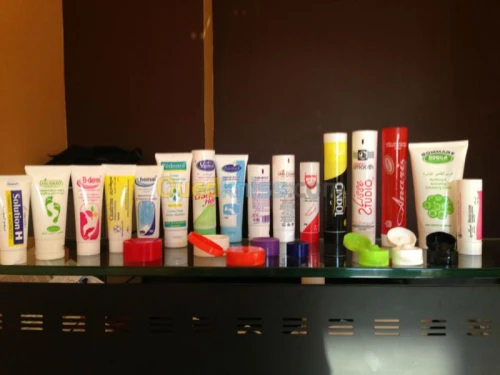 Emballage: tubes, flacons, impression 