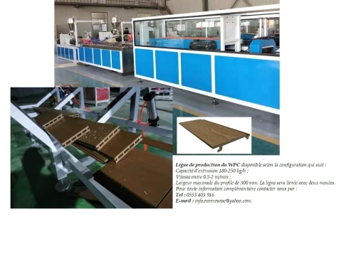 Ligne de production des panneaux en WPC