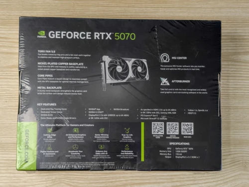 MSI VENTUS 2X RTX 5070 12GB