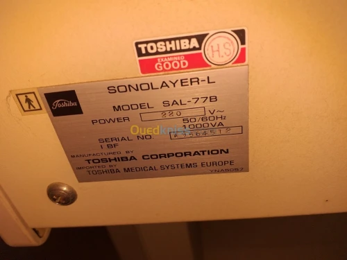 Echoghraphe toshiba sonolayer 