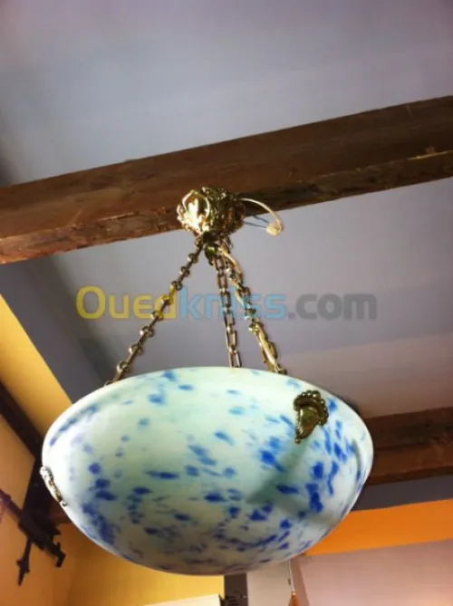 Lustre en pate de verre