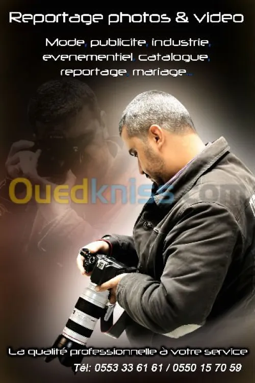 photographe cameraman Reporter 