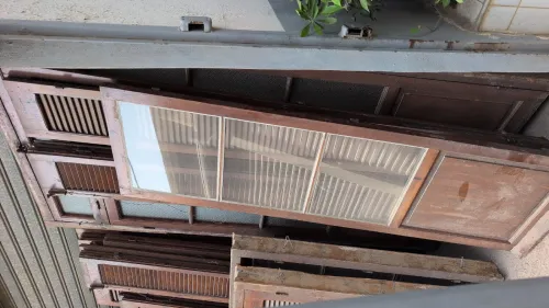Porte balcon + fenêtre en bois 