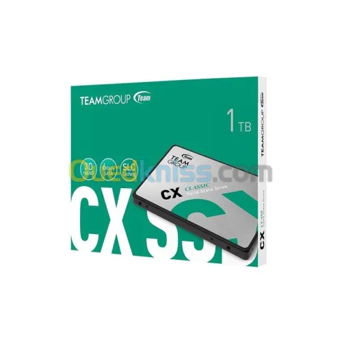 DISQUE DUR 2.5 MARQUE TEAMGROUP SSD 1 TB REF CX 2 