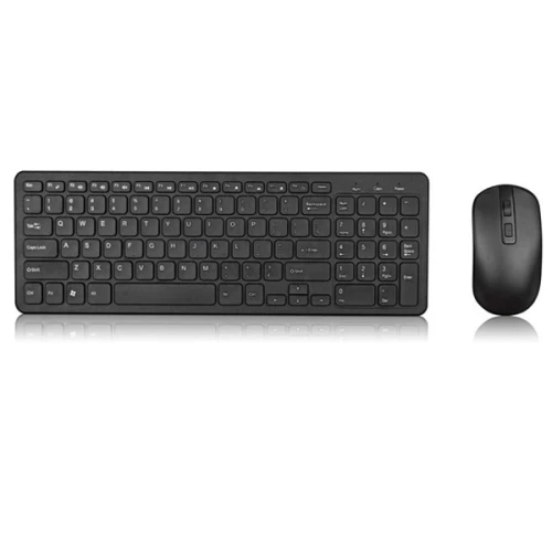 CLAVIER ET SOURIS SANS FIL GKM 520 NOIR ET BLANC