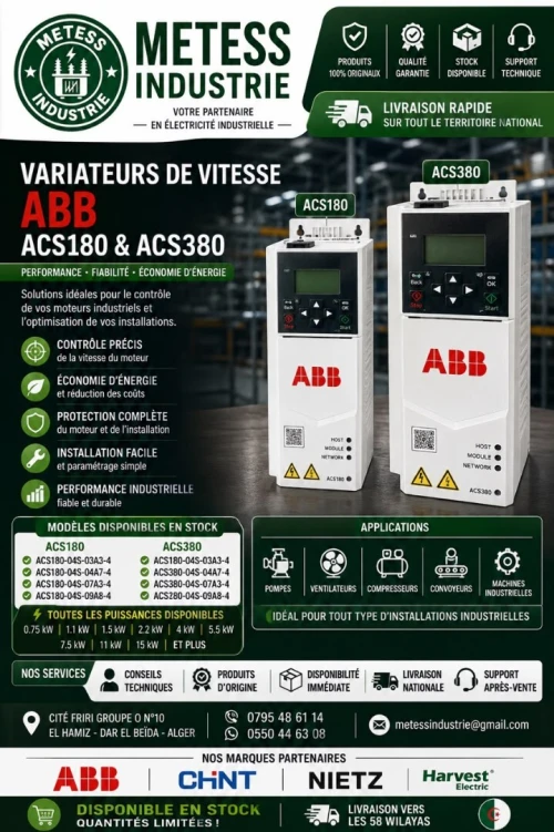 VARIATEURS DE VITESSE ABB