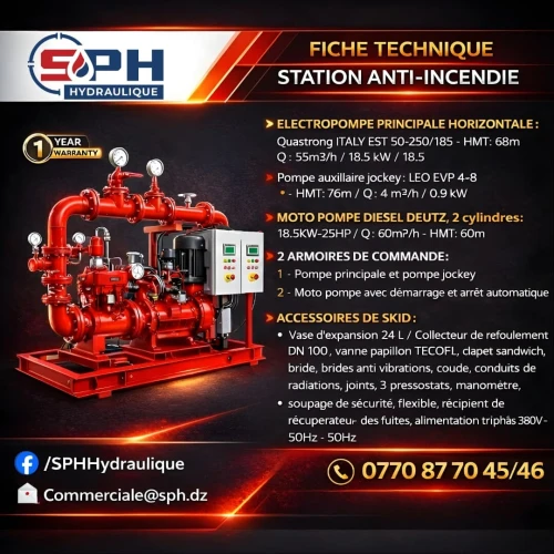 SKID ANTI INCENDIE & INSTALLATION