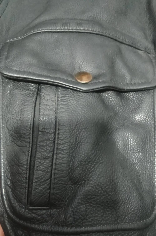 Veste en cuir véritable  Enfant 10 ans