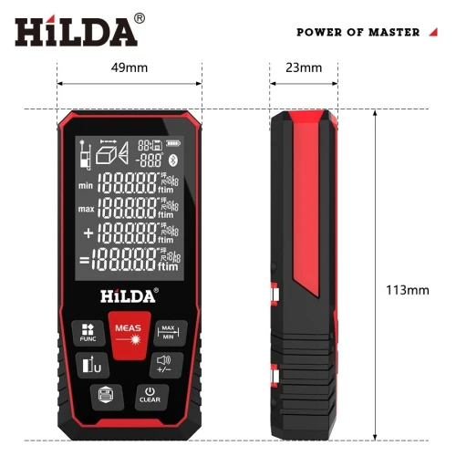 Hilda laser distance 100 mètres télémètre