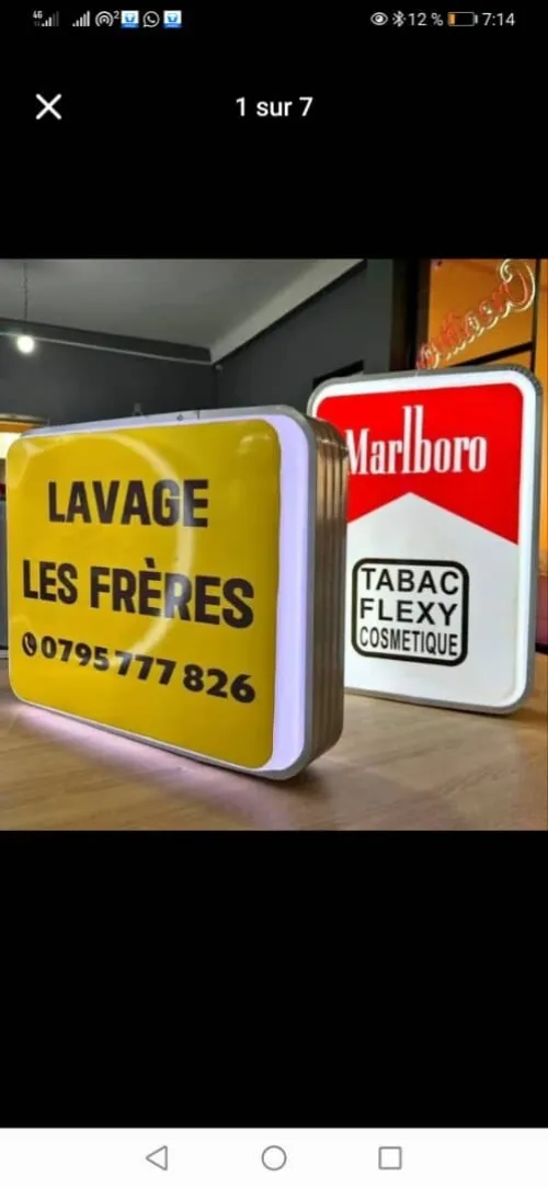 Caissons lumineux 