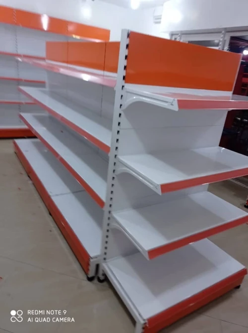 étagère métallique superette