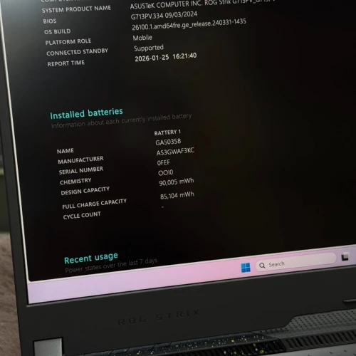 ASUS ROG Strix G17 G713P / Ryzen 9 7845HX / RTX 4060 140W / QHD 240Hz