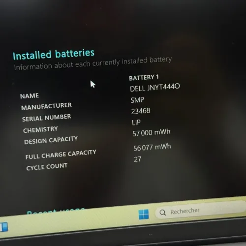 DELL LATITUDE 7450 / ULTRA 7 155U / 16GO DDR5 / 512SSD / 14  FHD+ 