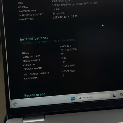 Dell Pro 14 / Ultra 5 235U / 32Go DDR5 / 256Go SSD NVMe / 14